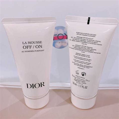 dior on off mousse|LA MOUSSE OFF/ON FOAMING CLEANSER .